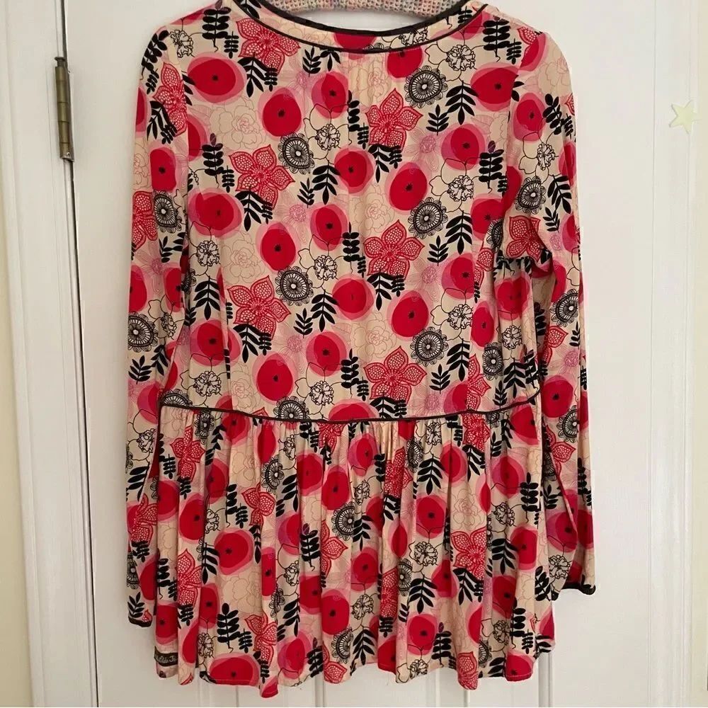 Matilda Jane Mistletoe Magic High Low Peplum Tunic Size S - Picture 8 of 11